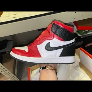SOLD Retro Jordan 1s OG satin red